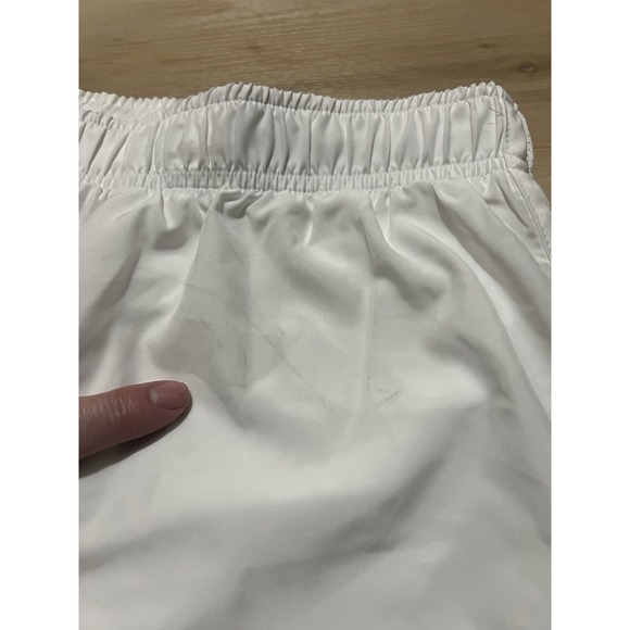 Nike Dri-FIT Tempo Running Shorts Womens XL White Lined Mesh Gym 831558-100 Dust - Picture 9 of 9